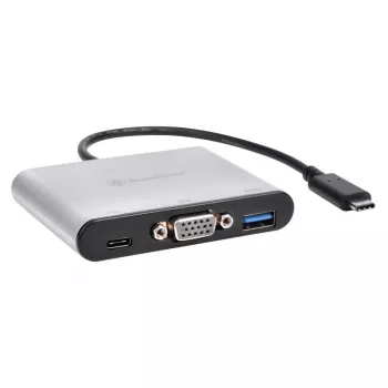 Išorinis vaizdo adapteris SILVERSTONE CH7517 USB-C į VGA (Chrontel CH7517) išoriniam ekrano prijungimui