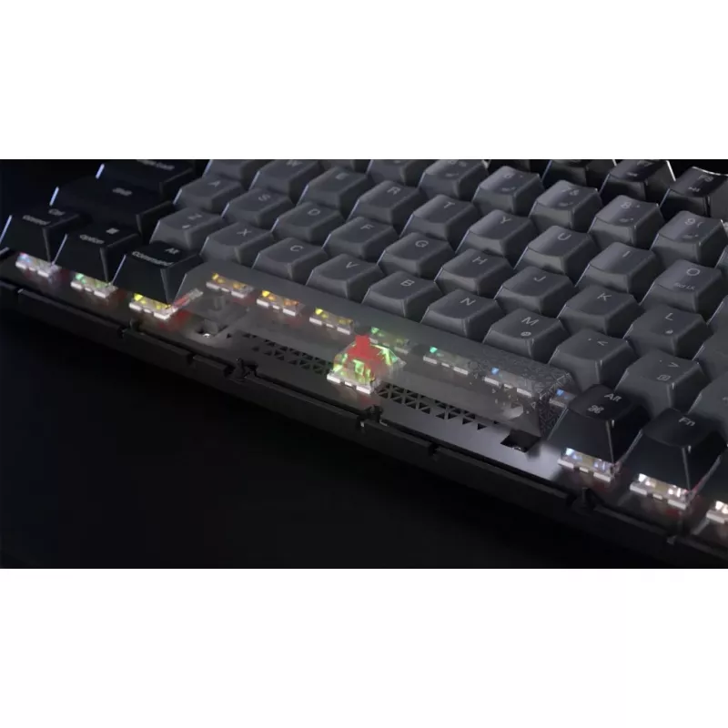 Mechaninė žaidimų klaviatūra CORSAIR K65 PLUS Wireless — Nordic Black, kompaktiškas išdėstymas, USB Type-A