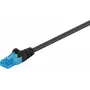 Goobay 55406 Tinklo kabelis 1 m Cat6a U/UTP (UTP) Juodas (55406)