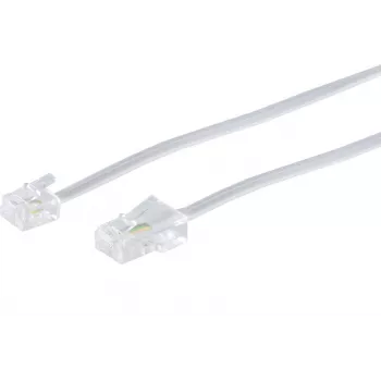 Telefono kabelis ShiverPeaks BS70253-W 3 m RJ-11 / RJ-45