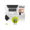 USB-A į Lightning laidas GOOBAY 2 m, tekstilinis apvalkalas, 3,3 mm skersmuo, Space Grey/Silver