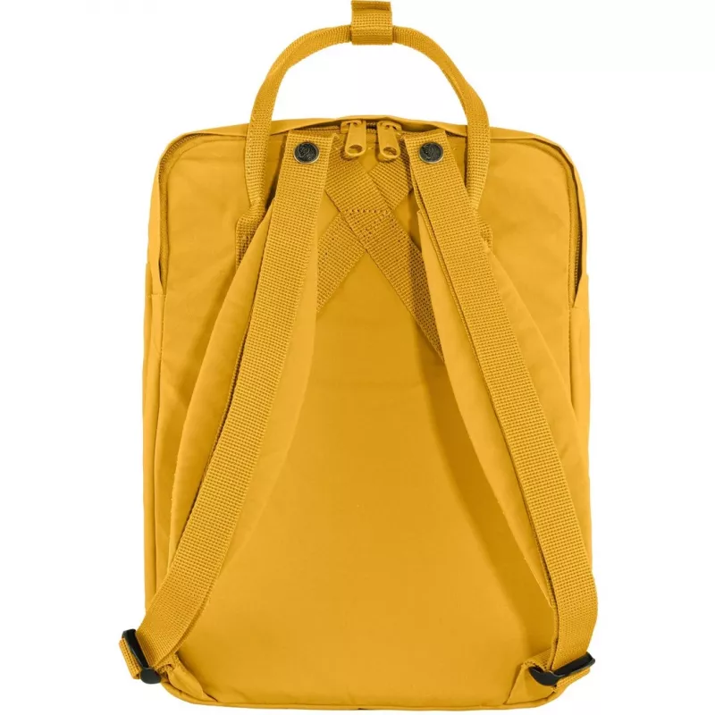 Kuprinė Fjällräven Kanken Laptop 13 colių – miesto kasdienė kuprinė, geltona, 250×160×350 mm, poliamidas/PP/vinilas