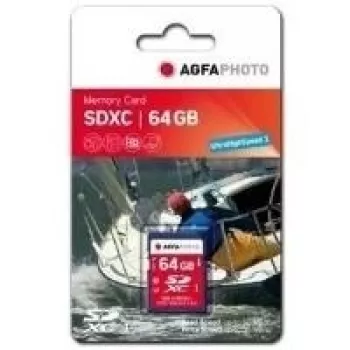 AgfaPhoto SDXC UHS-I atminties kortelė 64 GB, Class 10