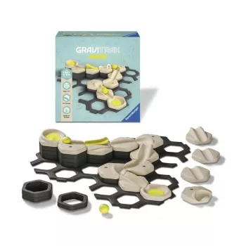 Ravensburger GraviTrax Junior Start & Run pradinis rinkinys S (27531) – marmurinių takelių žaislas