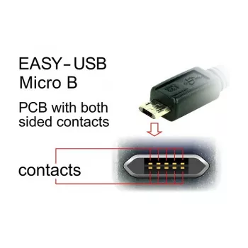 USB kabelis DeLOCK 83857 USB 2.0 3 m USB A Micro-USB B Juodas