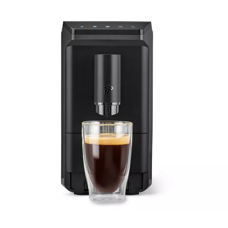 Espresso aparatas Tchibo Esperto Mini juodas – kompaktiškas namų espreso ruošimo įrenginys