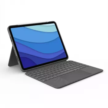 Dėklas su klaviatūra Logitech Combo Touch US iPad Pro 11 1,2,3 gen pilka