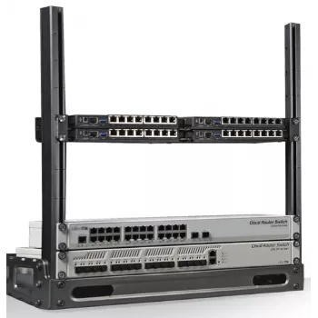 Stelažo lentyna MikroTik SR-10U (19 inch, 10U, aliuminis)