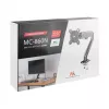Maclean MC-860N Monitor Mount su dujine spyruokle, 13-27 colių, 8 kg, juoda
