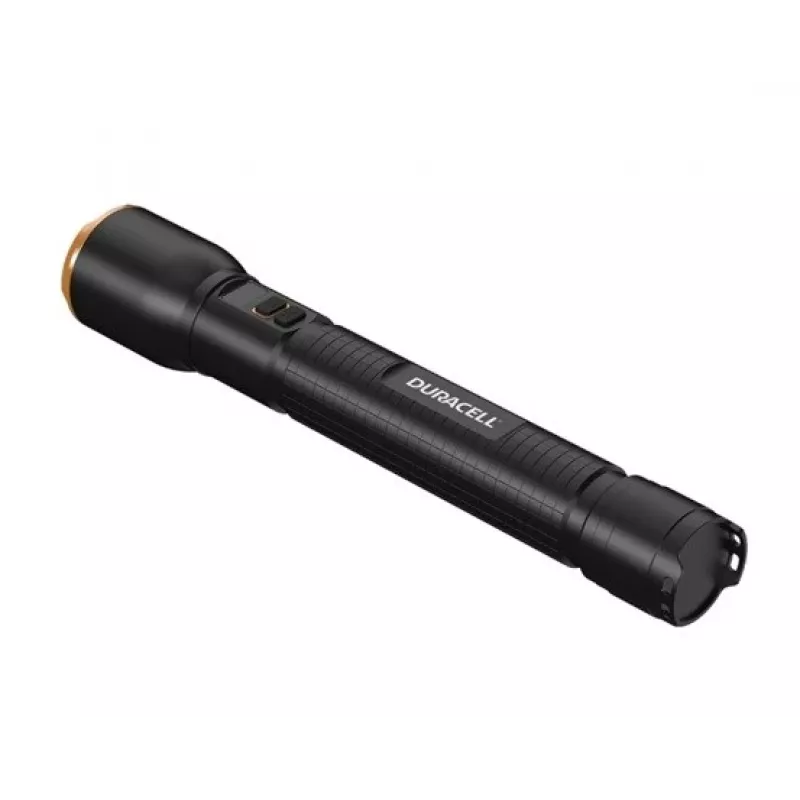 Žibintuvėlis Duracell DF6000R Gift Box – nešiojamas įkraunamas žibintuvėlis, juodas