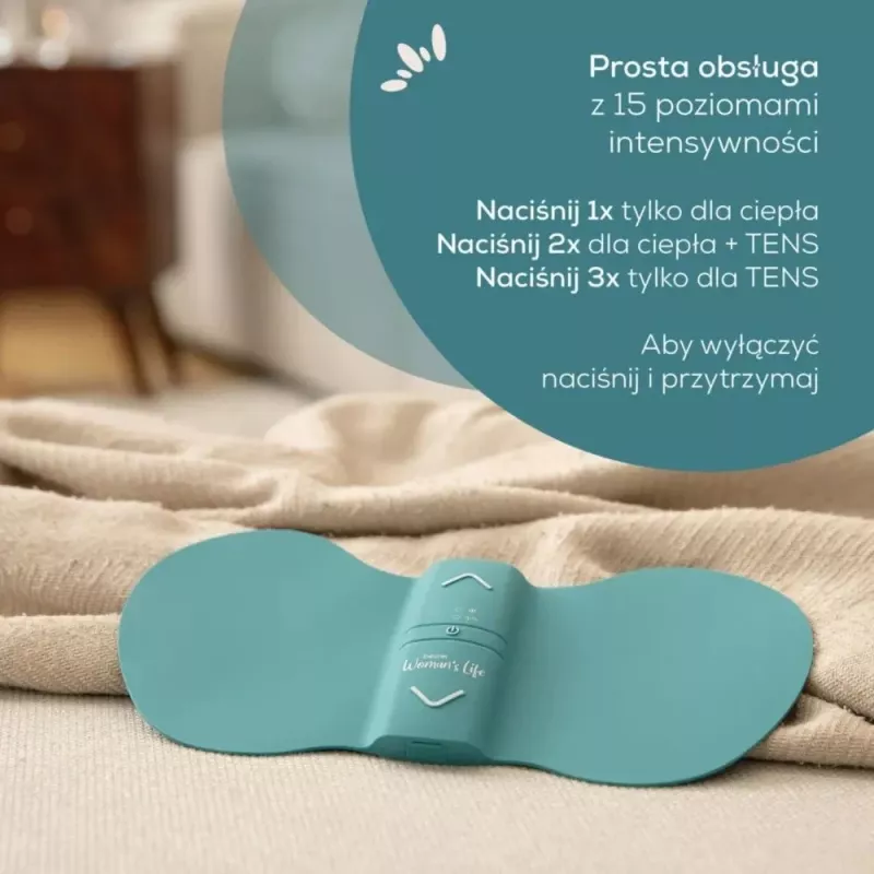 Menstruacinio skausmo malšinimo prietaisas Beurer EM 55 su TENS technologija pilvo skausmui mažinti