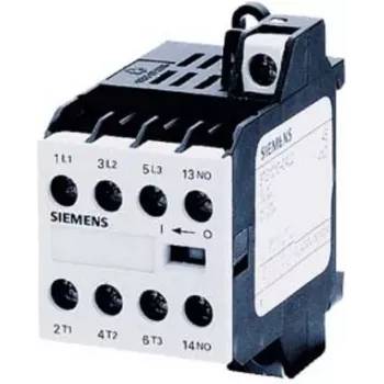 Siemens mini kontaktoriaus 24 VDC 3 NO+1 NC - sraigtiniai gnybtai (3TG1001-0BB4)
