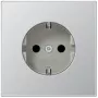 Kištukinis lizdas Jung AL 1520 CEE 7/3, aliumininis korpusas, 250 V, 16 A, 70×70 mm