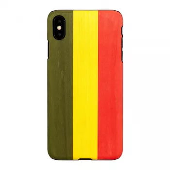 Apsauginis dėklas iPhone XS Max iš medžio ir polikarbonato – modelis Reggae, juodas