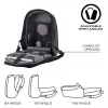 Antivagis kuprinė XDDESIGN Bobby Hero Small, 11,5 L, planšetei iki 12,9 col., PET/polietileno putos, juoda