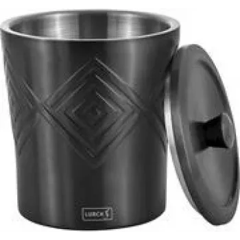 Lurch 00240795 ledo kibiras dvigubos sienelės nerūdijantis plienas tamsiai pilkas 1,5 L, Ø14,8 cm A18,5 cm