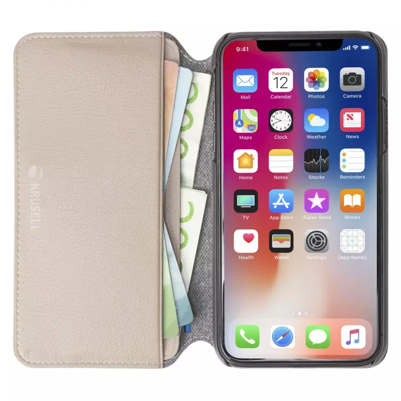 Krusell Pixbo 4 Card SlimWallet dėklas iPhone XS Max