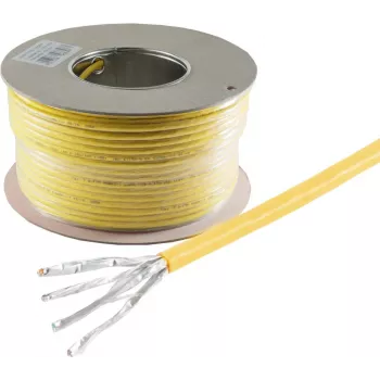 Tinklo kabelis ShiverPeaks BS75500-A+-500S 500 m Cat7a+ S/FTP geltonas