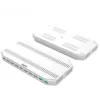 Įkrovimo stotelė Unitek Y-2190A — 10× USB prievadai (8×USB 2.0 + 2×USB 3.2 Gen1), belaidis įkrovimas, 96 W galia