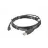 USB 2.0 kabelis LANBERG CA-USBM-10CC-0018-BK, Micro-USB B į USB A, 1,8 m, juodas