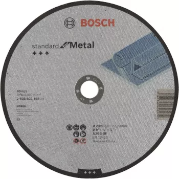 Pjovimo diskas Bosch A 30 S BF plokščiu centru ketui, spalvotiesiems metalams, plienui