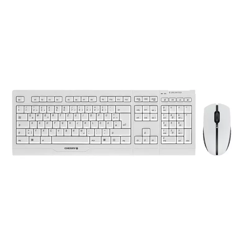 CHERRY B.UNLIMITED 3.0 belaidė klaviatūra su pele, RF, pilkoji