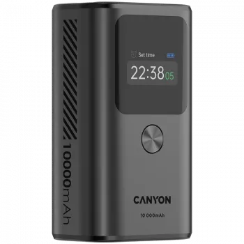 Nešiojamas maitinimo bankas CANYON OnPower 130 TFT 10000 mAh
