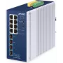 Valdomas jungiklis PLANET IP30 pramoninis L2/L4 8 prievadų Gigabit Ethernet
