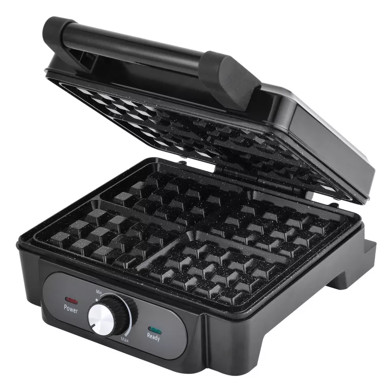 Vafelinė Lovio LVWF001BK – 1400 W, juoda, elektrinė stalinė vafelinė