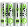 Įkraunama baterija Ansmann AA (NiMH, 1,2 V, 4 vnt.)