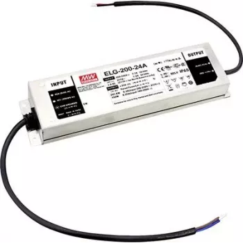 LED tvarkyklė MEAN WELL ELG-200-24DA-3Y 200W IP20 100-305V 24V