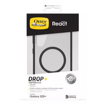 Dangtelis Samsung Galaxy S25+ Otterbox React Case su magnetais