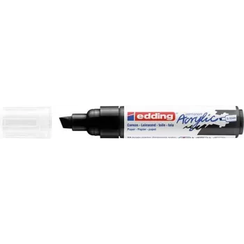 Edding 5000 Acrylic Marker Broad permanentus markeris su kaltiniu antgaliu juodas