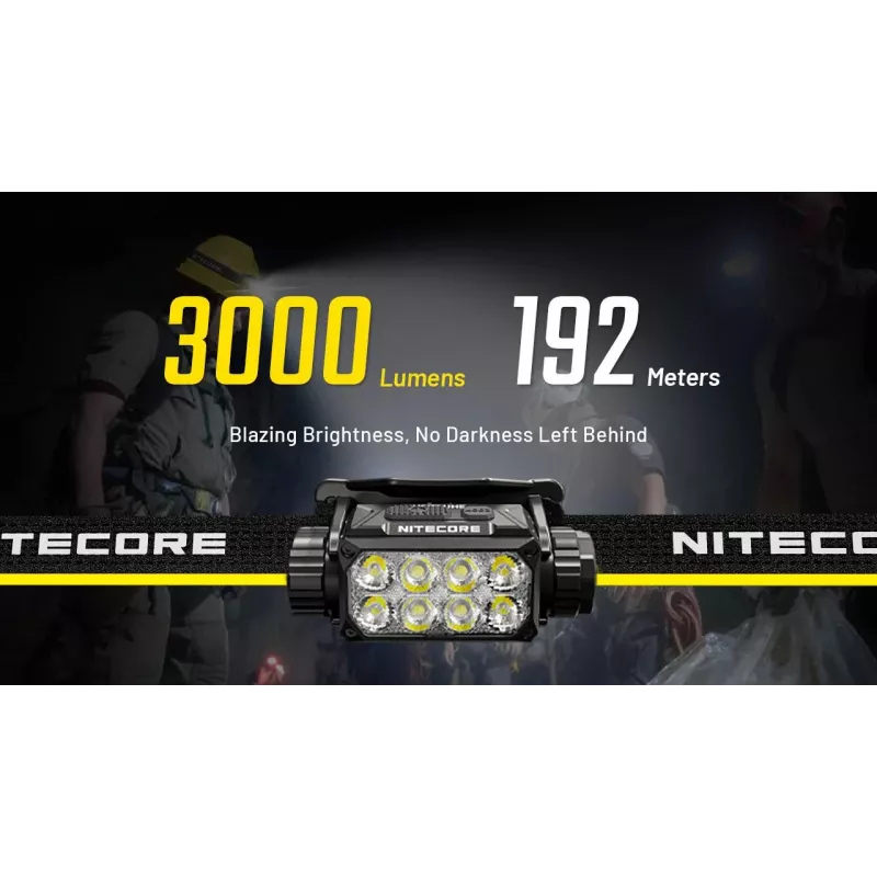 Žibintuvėlis ant galvos H Series 3000 Lumenų HC75 Uhe Nitecore