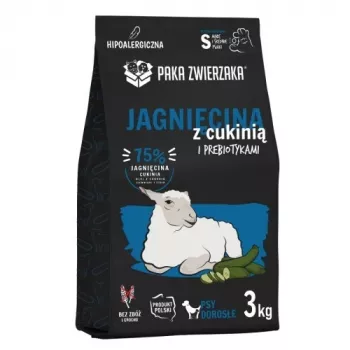 PAKA ZWIERZAKA ėriena su cukinija S - sausas šunų maistas - 3kg