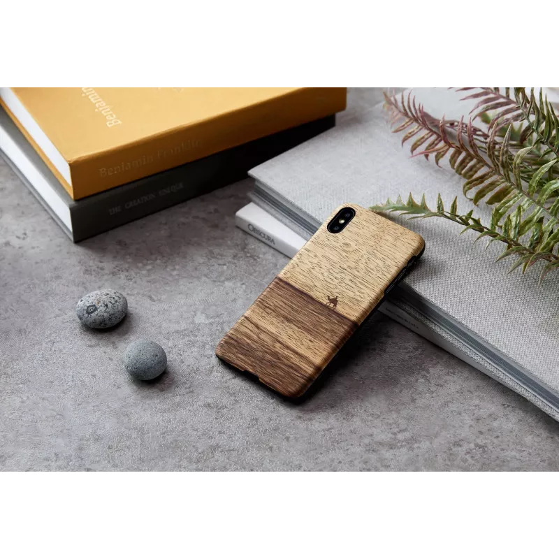 Apsauginis dėklas man and wood iPhone XS Max — terra black