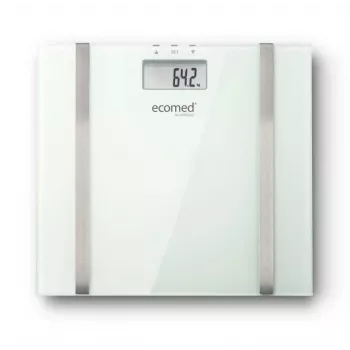 Svarstyklės Ecomed BS-70E stačiakampės baltos elektroninės asmeninės
