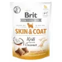 Brit Dog Skin & Coat Krill Coconut 150 g — dietiniai kieti užkandžiai suaugusiems šunims su kriliu ir kokosu, be glitimo