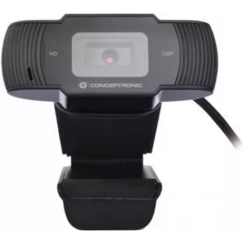 Conceptronic AMDIS 720P HD internetinė kamera su mikrofonu, 1280 x 720 pikselių, 30 kadrų/s, USB 2.0, juoda