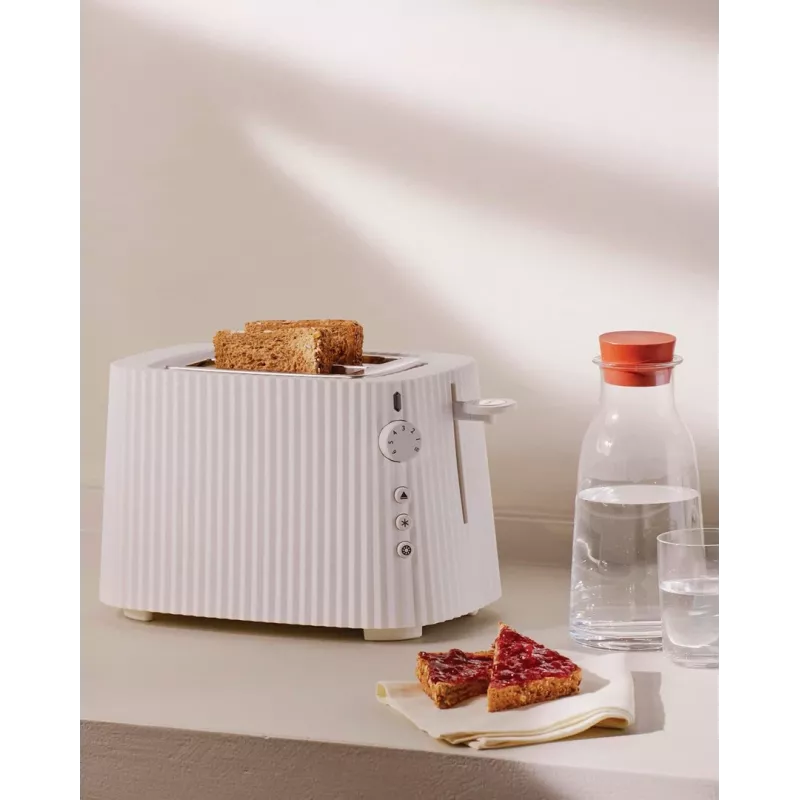Skrudintuvas Alessi MDL08B Juodas — Plissé dizainas, 6 skrudinimo lygiai, bagel/atšildymas/pakaitinimas, 340×185×250 mm