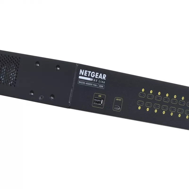 NETGEAR GSM4248PX-100EUS valdomas tinklo jungiklis Managed L2/L3/L4 Gigabit Ethernet (10/100/1000) Power over Ethernet (PoE) juodas