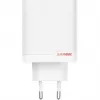 ONEPLUS SUPERVOOC 120W dviejų prievadų laidinis įkroviklis, 120W bendra išėjimo galia, 1x USB-C + 1x USB-A, 100–240V, 145 g, baltas