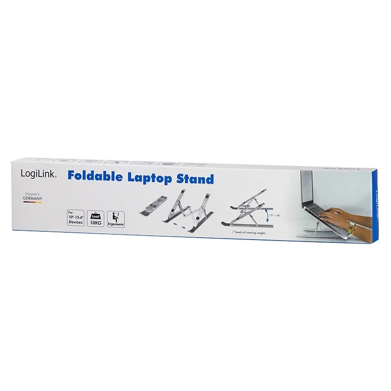 LogiLink AA0134 nešiojamojo kompiuterio stovas sidabrinis 40,6 cm (16 colių)
