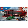 LEGO CITY 60445 F1 - Sunkvežimis su RB20 ir AMR24 F1 bolidais