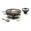 Unold 48726 raclette grilis 8 asmenims 1300 W Juoda, Nerūdijantis plienas