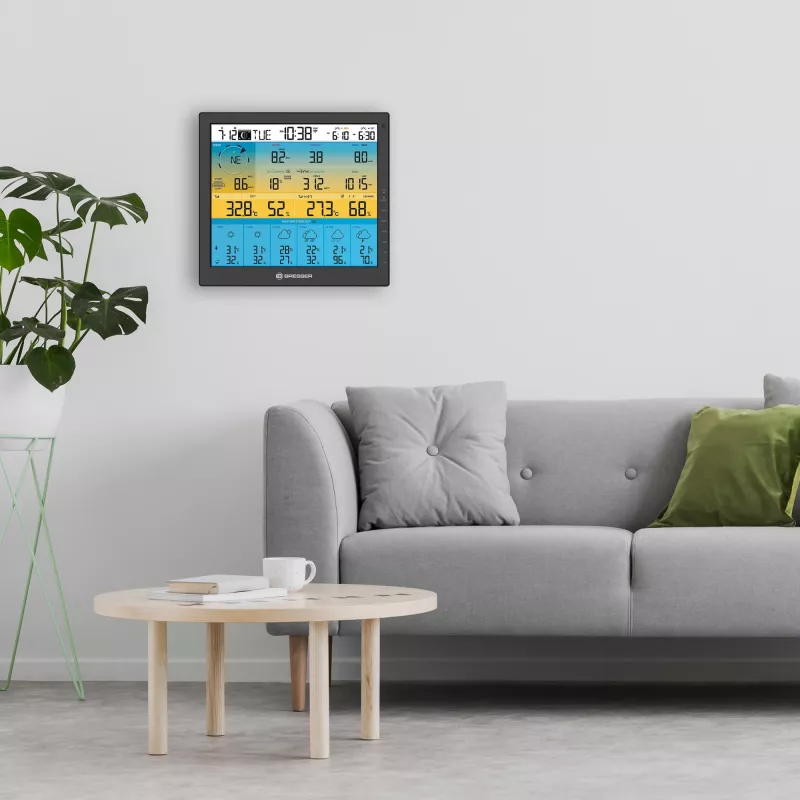 Skaitmeninė orų stotis Bresser Optics 7003220 Juoda LCD Wi-Fi