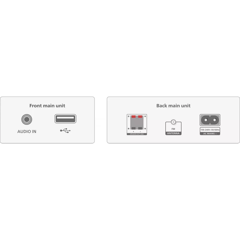 Philips TAM3205M2 namų garso mikro sistema 20 W juoda, sidabrinė