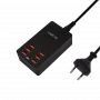 LogiLink PA0139 - apsauginis adapteris nuo viršįtampių ir perkrovų - universalus - AC - juodas - 100-240 V