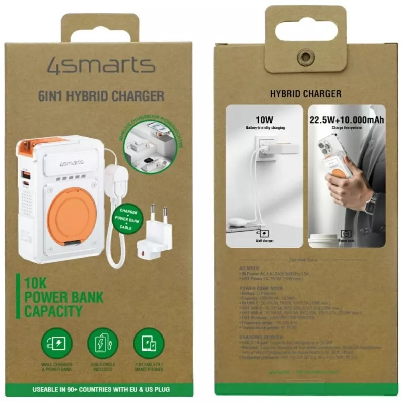 Nešiojamas maitinimo blokas 4smarts 541384 10000 mAh