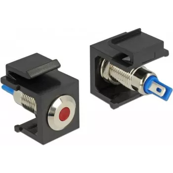 Keystone LED jungtis DeLOCK 86464 juoda, mėlyna, raudona, nerūdijantis plienas